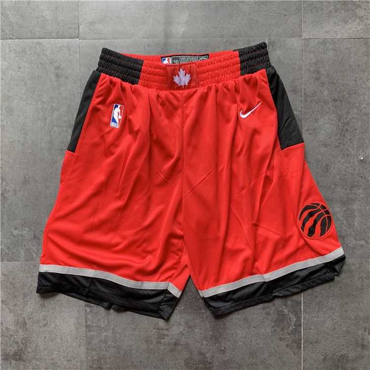 Men NBA Toronto Raptors Red Nike Shorts 04161